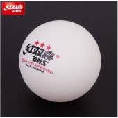 红双喜 乒乓球三星 赛顶ABS新材料40+ 3星专业比赛球 白色 10个/盒