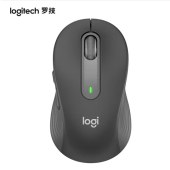 罗技（Logitech）M650 无线蓝牙双模鼠标办公静音鼠标 L 黑色 商务版大手型