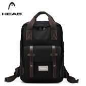 海德（HEAD）HB0321 电脑包双肩包男女大容量背包旅行包 黑色