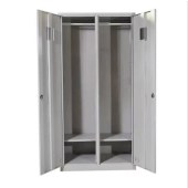 金属更衣柜 对开门储物柜 铁皮柜 （含镜子）1850*900*500mm