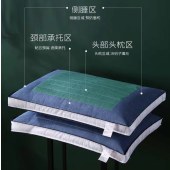 无印良品 衔缝定型枕 全棉水洗棉荞麦枕芯 48*74cm 一对装（颜色备注）