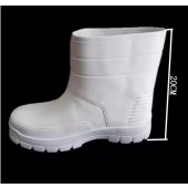 EVA泡沫水靴 308水靴 食品厂工作鞋 车间加工雨靴 男女防水鞋 防滑耐磨 白色