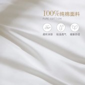 酒店床品 纯棉枕芯 48*74cm 白色 单只装