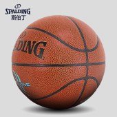 斯伯丁 76-884Y 篮球街室内室外水泥地通用PU防滑耐磨耐打标准7号成人篮球