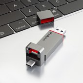 联想 TU200Pro 双接口固态u盘 512G USB3.2/type-c接口 大容量办公优盘