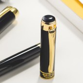 英雄（HERO）9018 钢笔黑色铱金钢笔美工笔明尖 弯尖1.0mm