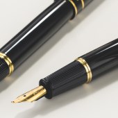 英雄（HERO）9018 钢笔黑色铱金钢笔美工笔明尖 弯尖1.0mm
