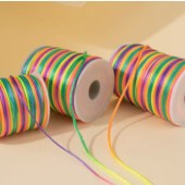 手绳线 彩色涤纶7号线 含彩珠 约100米/卷