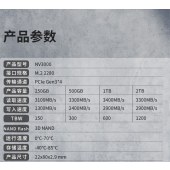 朗科 NV3000绝影系列 SSD固态硬盘 M.2接口(NVMe协议) 500GB