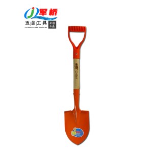 军桥  68*15cm 加厚小尖铲园艺木把小铁锹【颜色备注】