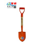 军桥  68*15cm 加厚小尖铲园艺木把小铁锹【颜色备注】