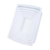 收纳盒 长方形 塑料盒子 白色 长40*宽30*高10cm