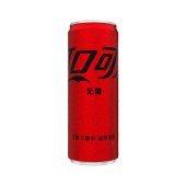 可口可乐 零度无糖 汽水碳酸饮料 细罐 330ml*24罐/箱 （新老包装随机发货）单位 箱