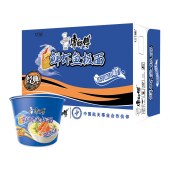 康师傅 鲜虾鱼板桶面 速食食品 整箱装 12桶/箱