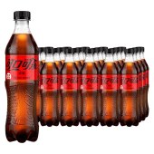 可口可乐 零度无糖汽水 500ml*24瓶/箱 整箱装 （新老包装随机发货）单位 箱