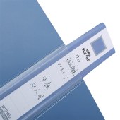 得力(deli)  33510 背宽35mm 单只装 A4档案盒  蓝色
