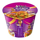 康师傅 经典老坛酸菜牛肉面方便面 桶装 12桶/箱 整箱装 （新老包装随机发货）单位 箱