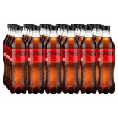 可口可乐 零度无糖汽水 500ml*24瓶/箱 整箱装 （新老包装随机发货）单位 箱