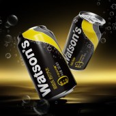 屈臣氏（Watsons）原味无糖苏打水 汽水饮料330mL*24罐 整箱装（新老包装随机发货）