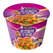 康师傅 经典老坛酸菜牛肉面方便面 桶装 12桶/箱 整箱装 （新老包装随机发货）单位 箱