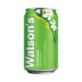 屈臣氏（Watsons）香草味苏打水 低糖气泡饮料 330mL*24罐 整箱装（新老包装随机发货）