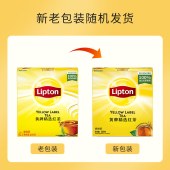 立顿 2g 黄牌精选红茶 办公室泡装茶叶 100袋/盒（新老包装随机发货）