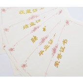 证书空白内芯 A4大小 120g（29.4cm*21cm）100张/包 定制文字请咨询客服 默认无字