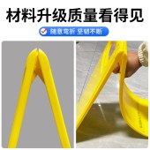 A字牌 小心地滑提示牌 高665*宽310mm 黄色 安全警示牌 单位个