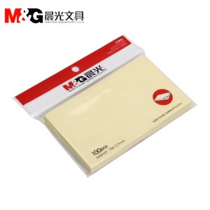 晨光 YS-05/AS35A10110 76x127mm  便利贴黄色 3*5inch 100张/包