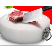 塑料菜板白色 带提手圆形  直径50厘米  厚度10cm (单位：个)