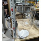 高硼硅玻璃扎壶 玻璃壶1.8升 耐高温300度 高度22cm（单位：个）