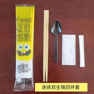 一次性餐具四件套 加厚餐具（筷子+勺子+牙签+纸巾）1000套/件