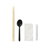 一次性餐具四件套 加厚餐具（筷子+勺子+牙签+纸巾）1000套/件