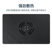 机柜 600*600*600mm 网络机柜 网门前后均可开门 黑色