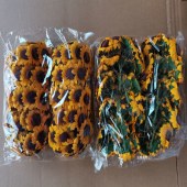 向日葵纸花  直径约3.5-4cm 教学道具小太阳花 DIY小纸花 100个/包（颜色随机）