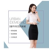 职业裙 半身裙 一步裙 西装裙 后开叉 黑色 尺寸下单备注 （单位：件）