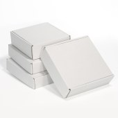 飞机盒 正方形 包装特硬纸盒子 25*25*7cm（颜色随机）