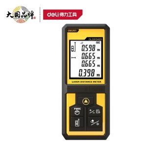 得力（deli）DL331040D 测距仪 手持式 激光高精度电子尺 红外量房仪 50米 单位 个
