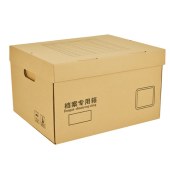 齐晨（JIRCOENS） 4号标准 特大号档案专用箱 加厚无酸纸档案箱 文件整理箱  400*345*245mm  （单位：个）