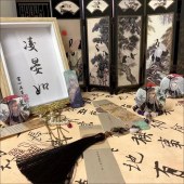 书法文字背景纸  50*75cm 教学道具古风背景纸微防水 （颜色随机）