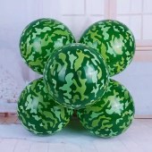 绿色迷彩气球 12寸 100个/组