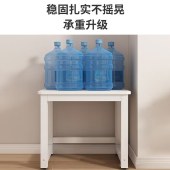 简易电脑桌卧室家用小户型书桌 浅胡桃+白架 50*50*74cm