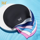 361°6014 硅胶游泳帽 专业护耳防水泳帽（颜色备注）