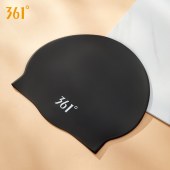 361°6014 硅胶游泳帽 专业护耳防水泳帽（颜色备注）