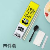 一次性餐具四件套 加厚餐具（筷子+勺子+牙签+纸巾）1000套/件