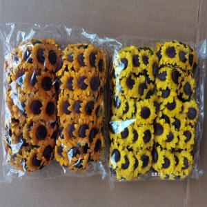向日葵纸花  直径约3.5-4cm 教学道具小太阳花 DIY小纸花 100个/包（颜色随机）