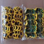 向日葵纸花  直径约3.5-4cm 教学道具小太阳花 DIY小纸花 100个/包（颜色随机）