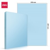 得力（deli） 7757  80g蓝色彩色折纸 非硬卡纸 100张/包 210*297mm