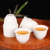 一次性稻壳水杯功夫茶杯 85ml 40个/包 6.2*4.5*3cm