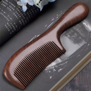 木头梳子 长19cm 加厚 家用檀木防静电